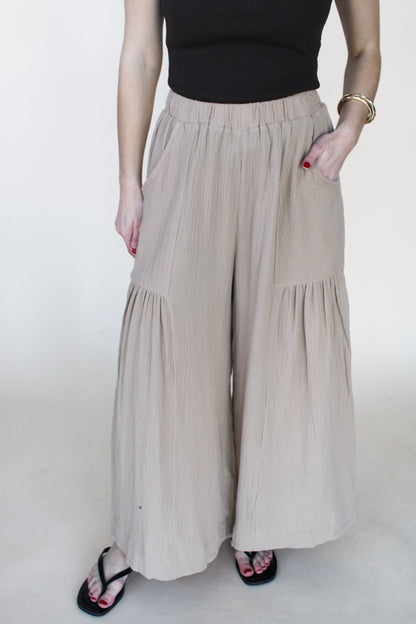 Gemma Gauze Wide Leg Pant
