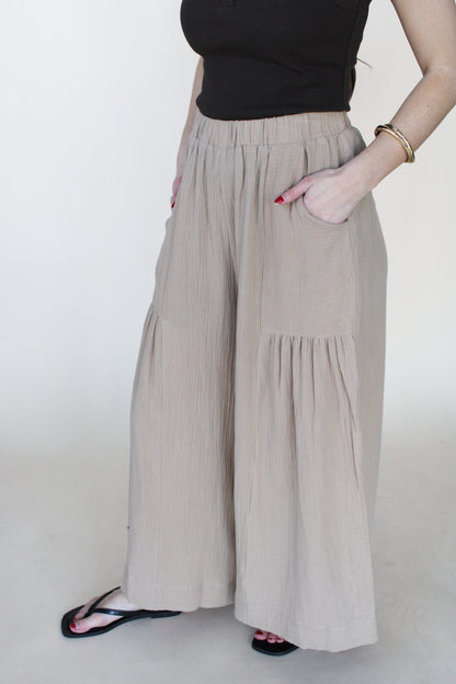Gemma Gauze Wide Leg Pant