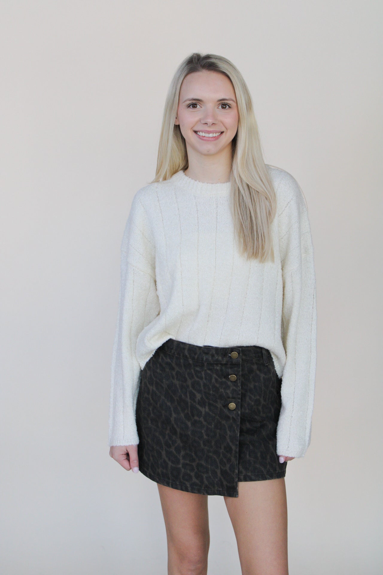 Chandler Leopard Skort