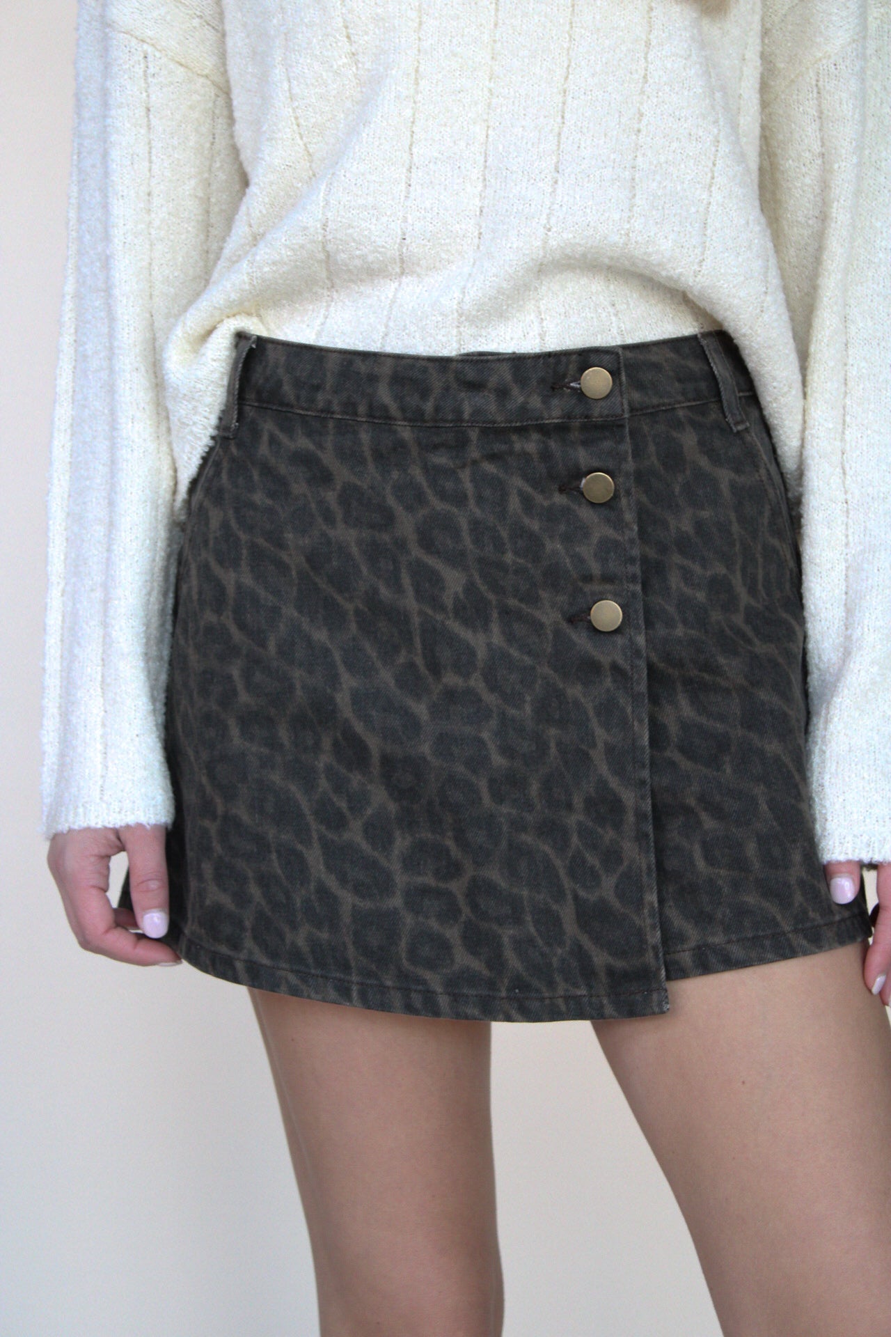 Chandler Leopard Skort