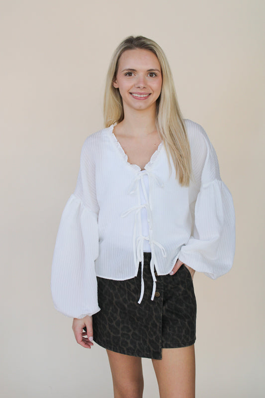 Lennon Balloon Sleeve Top