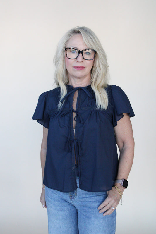 Eloise Front Tie Blouse