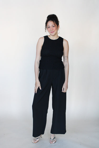 Mae Solid Pleated Slacks