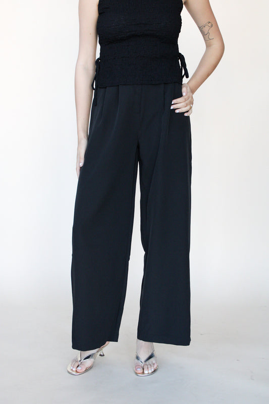 Mae Solid Pleated Slacks
