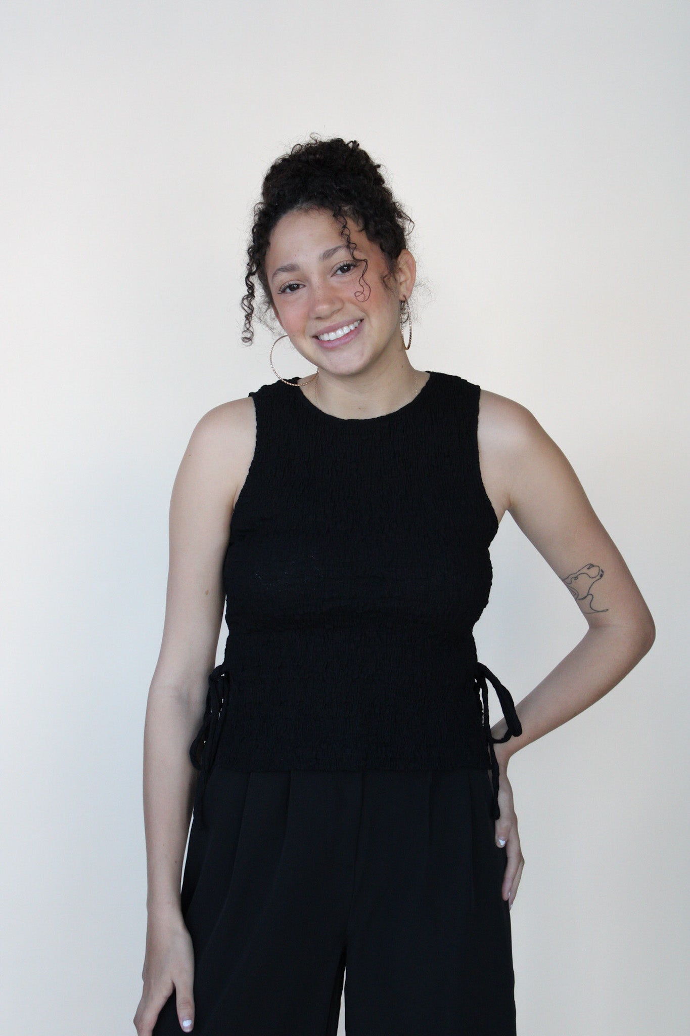 Marina Texture Tie Top