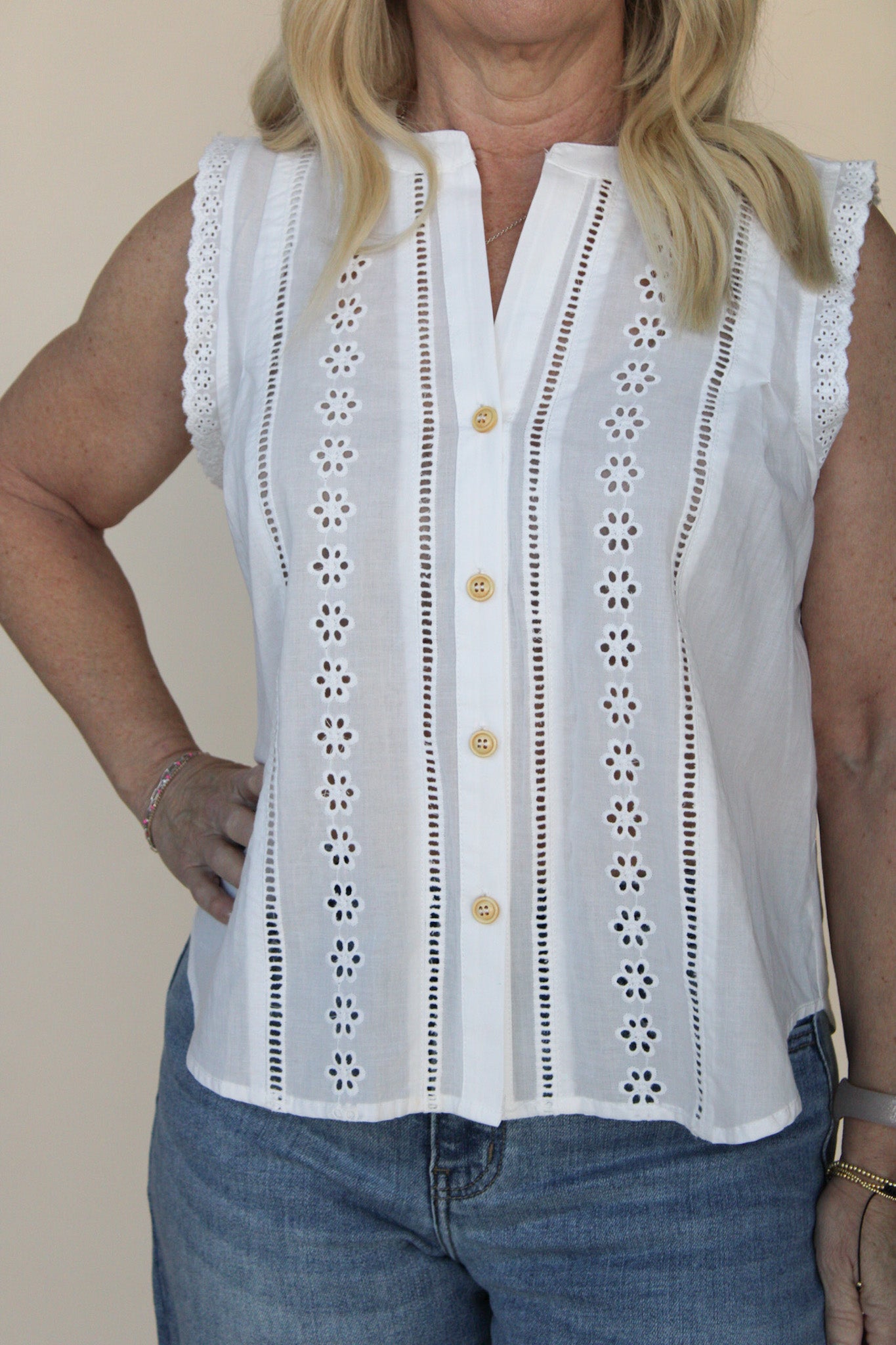 Bridgette Lace Detail Top