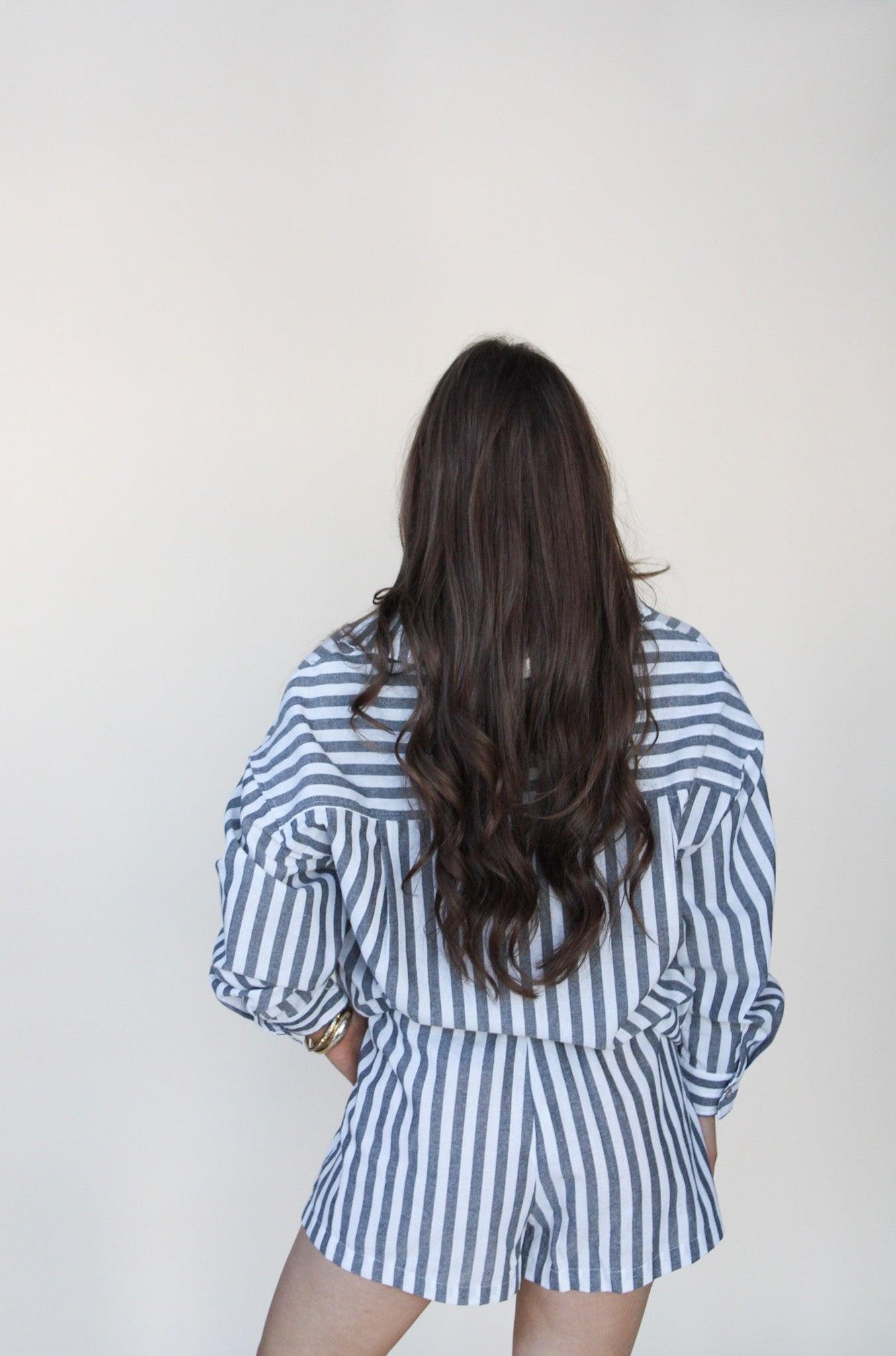 BILLIE STRIPED ELASTIC SHORT