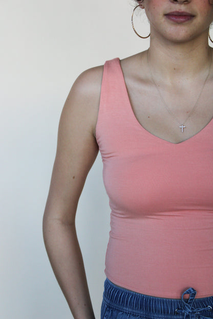 Brett Basic V Neck Tank