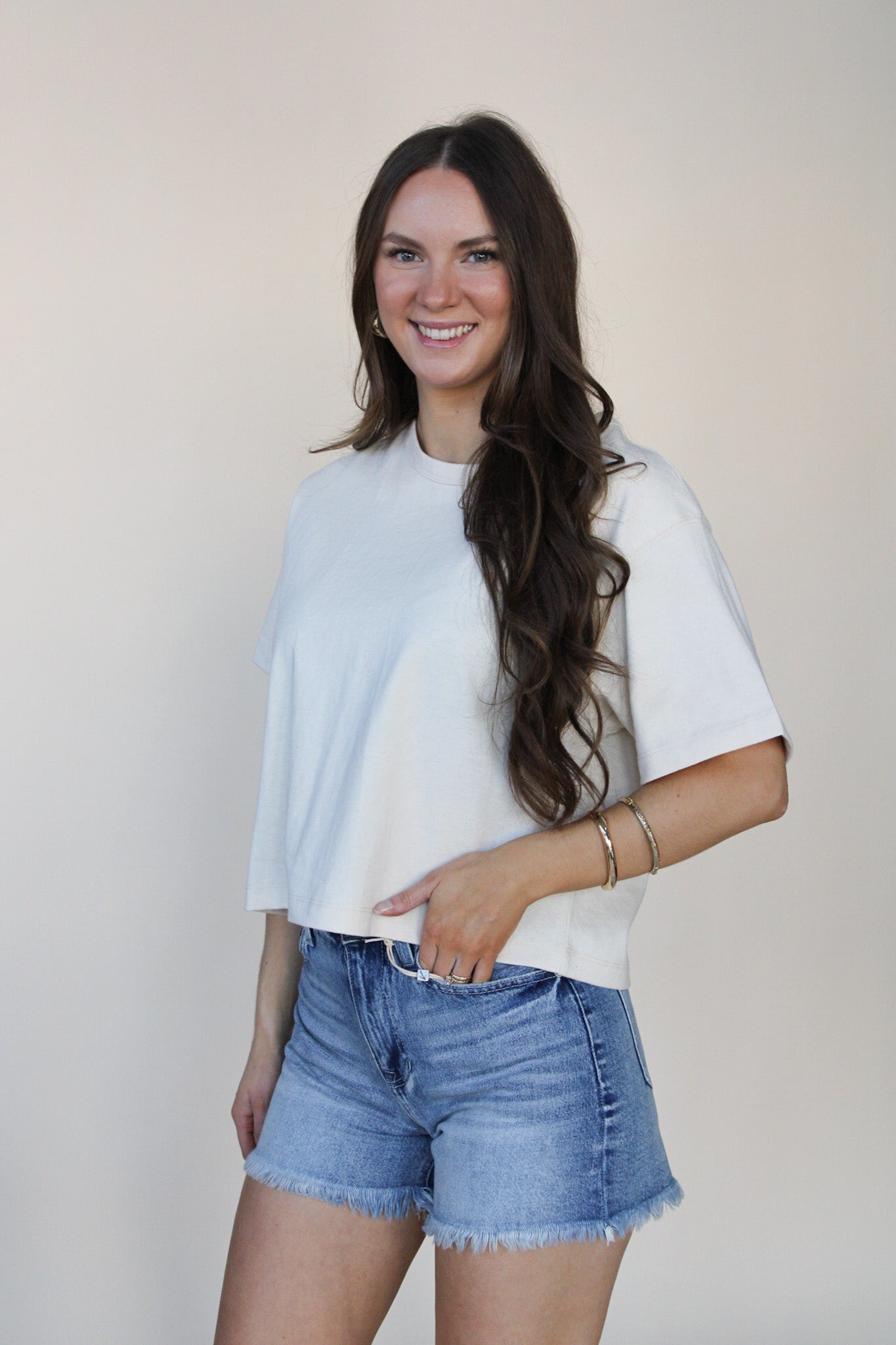High Rise Mom Shorts