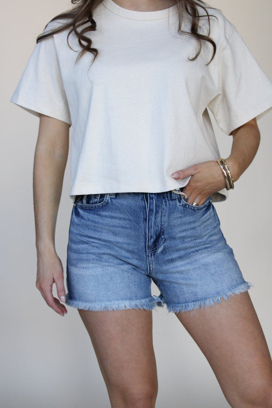 High Rise Mom Shorts