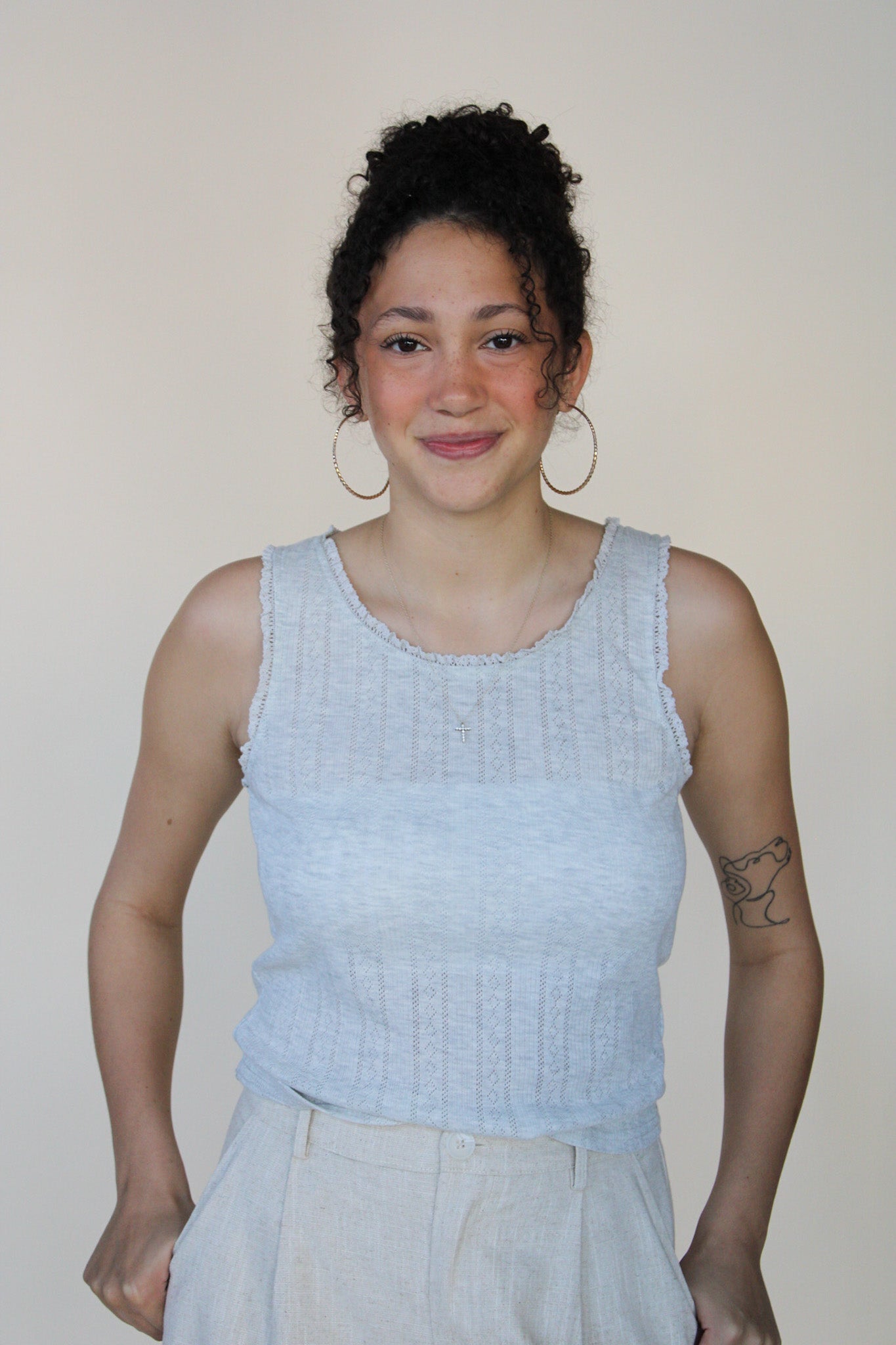 Bryelle Pointelle Top