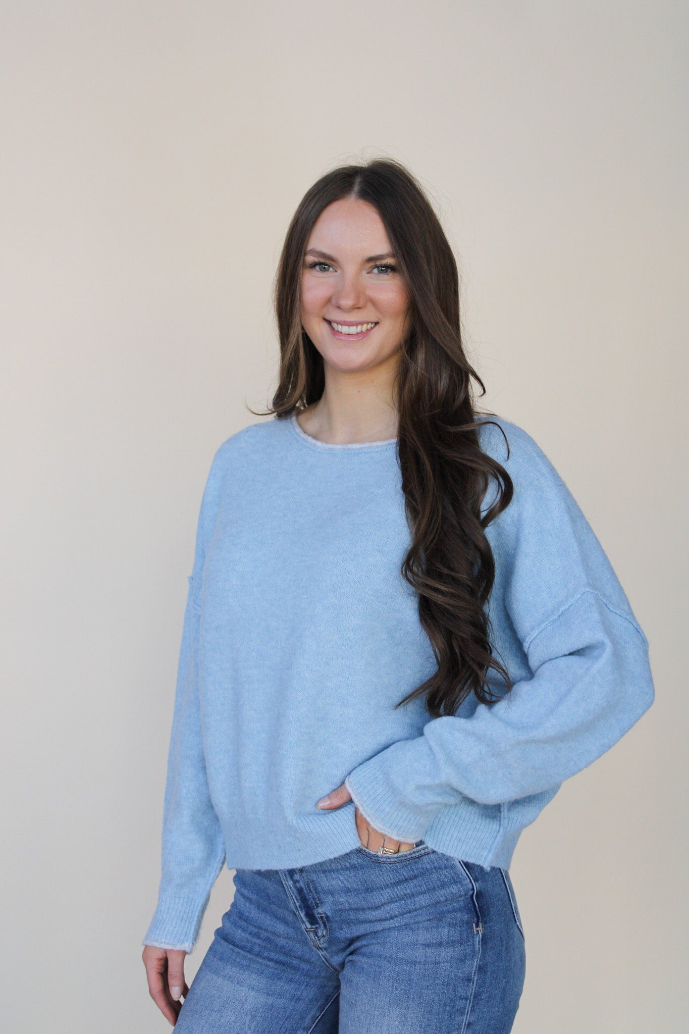 Liza Drop Shouler weater