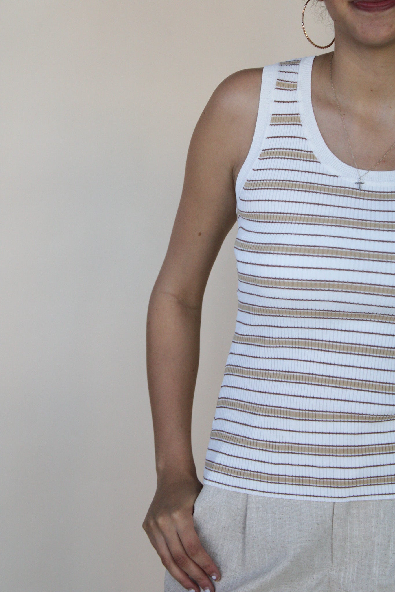 Anna Ribbed Tank - more colors available