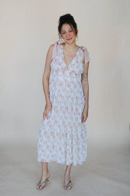 Jane Floral Tie Strap Dress