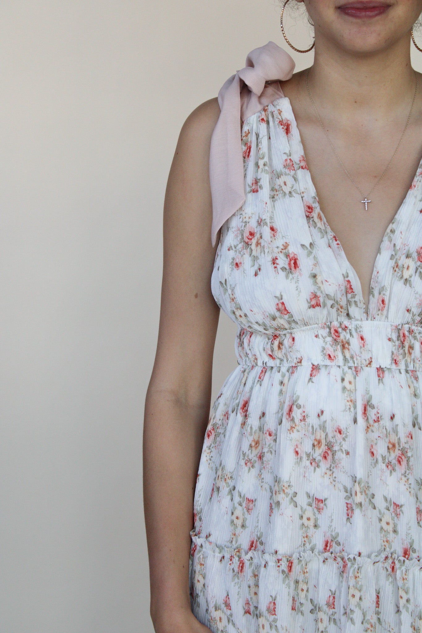 Jane Floral Tie Strap Dress