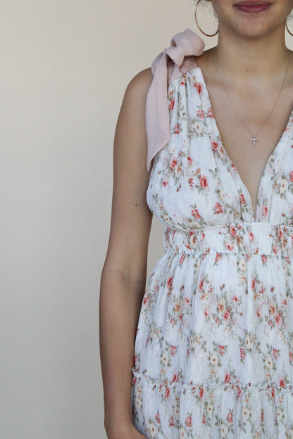 Jane Floral Tie Strap Dress