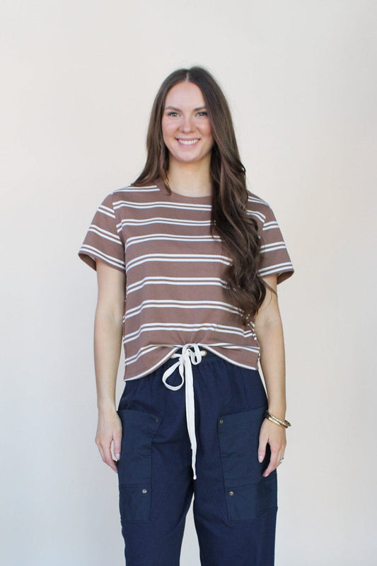 Cher Striped Boxy Tee