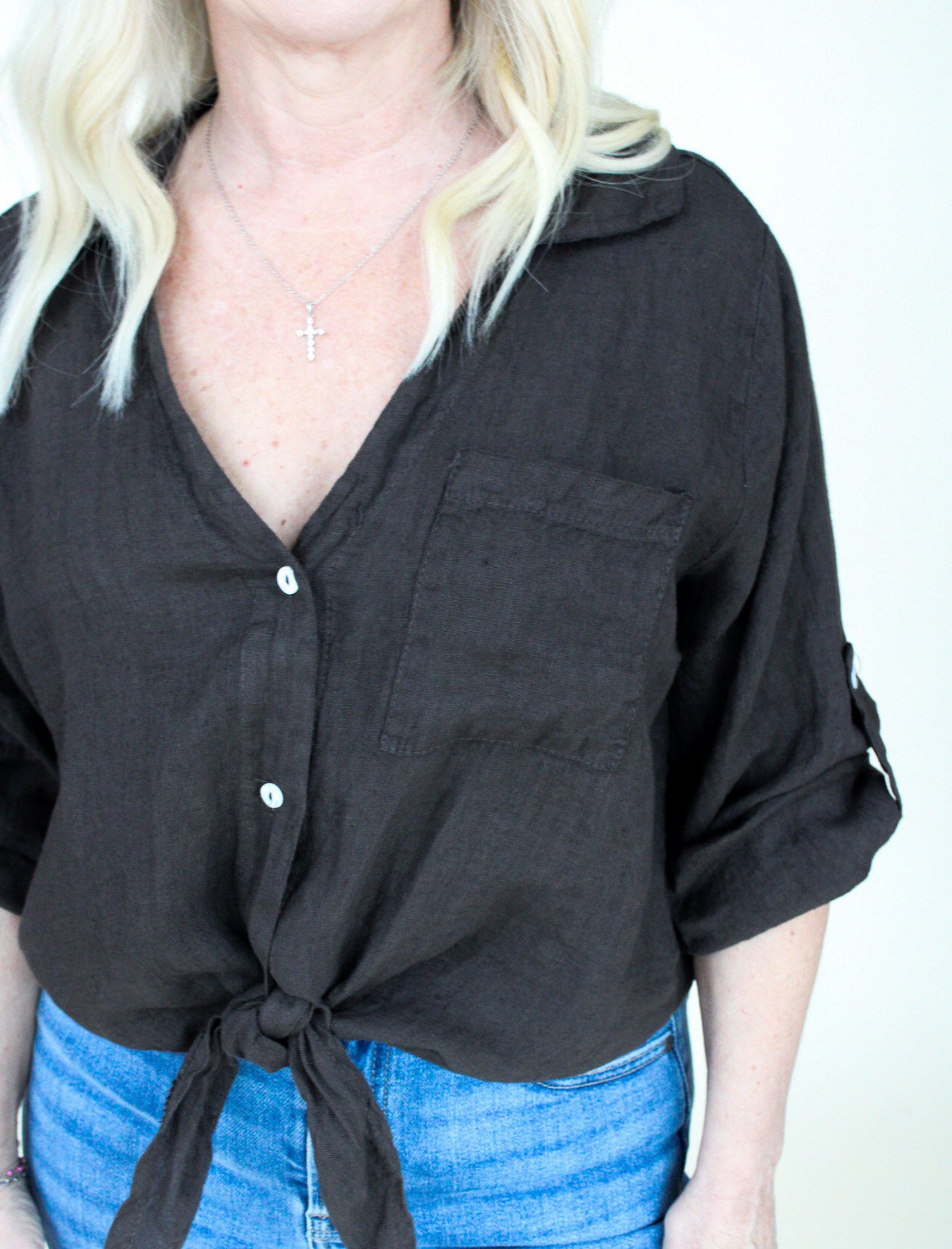 Milio Milano 100% Linen Top