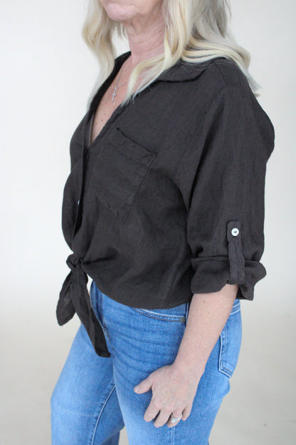 Milio Milano 100% Linen Top