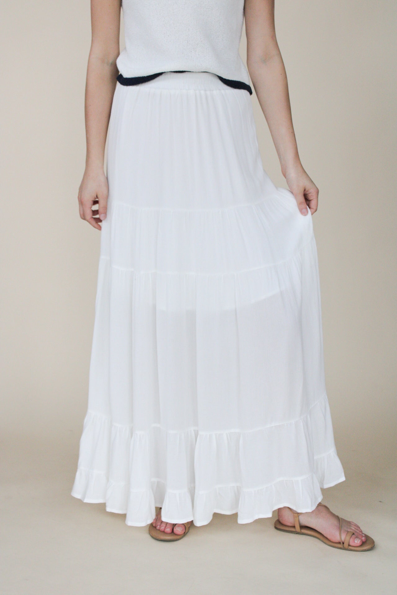 Sabrina Tiered Maxi Skirt