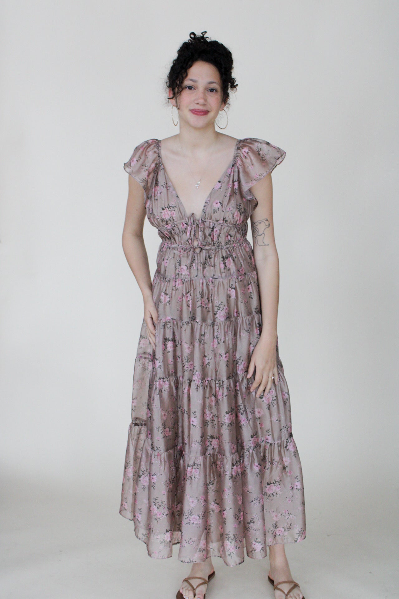 Eliza Floral Midi Dress