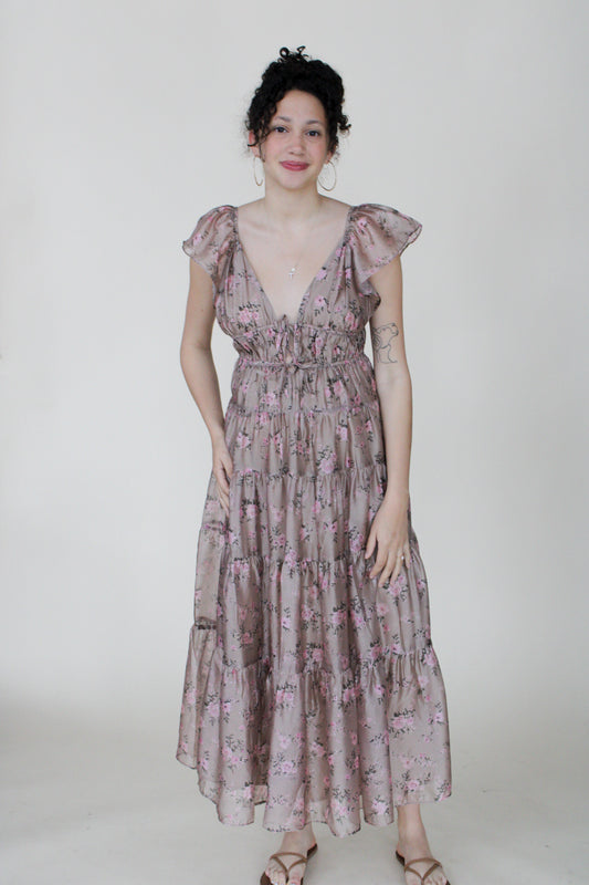 Eliza Floral Midi Dress