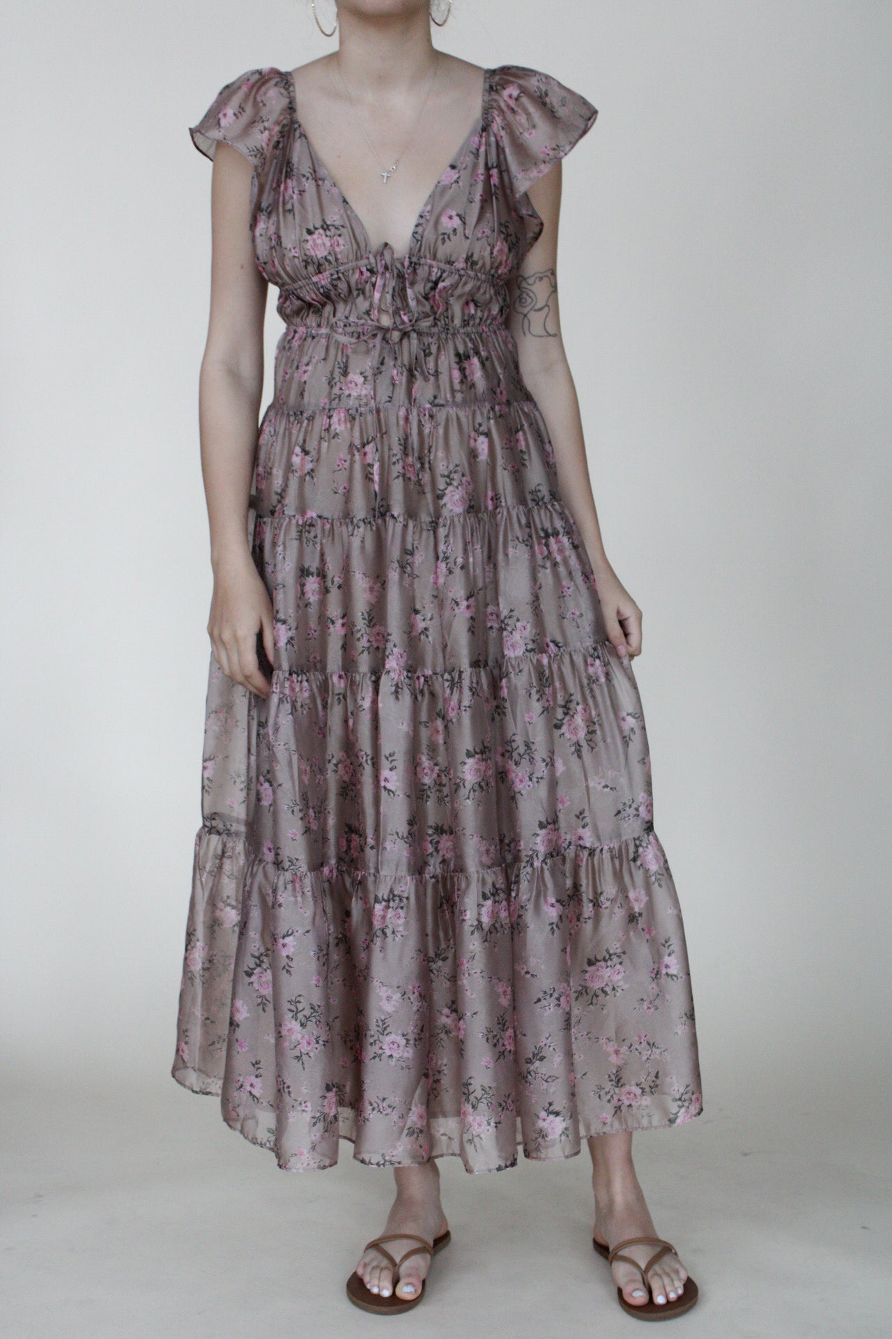 Eliza Floral Midi Dress