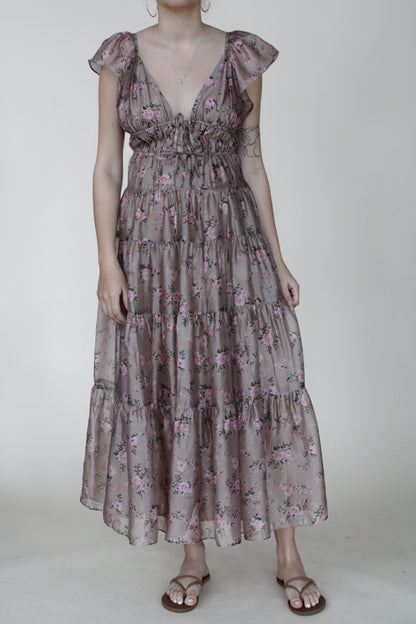 Eliza Floral Midi Dress