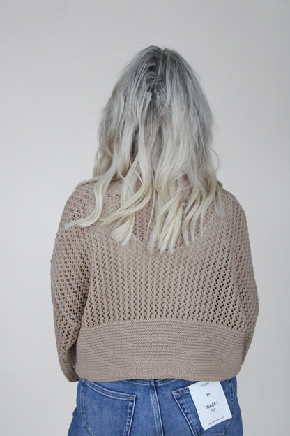 Sutton Textured Crop Cardigan