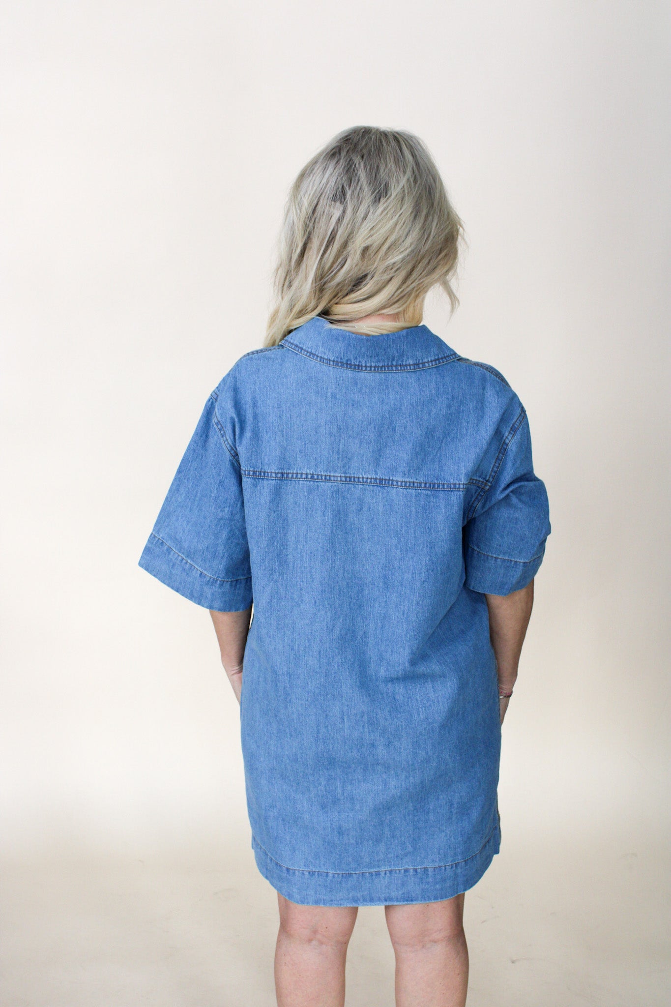 Evalini Denim Mini Dress