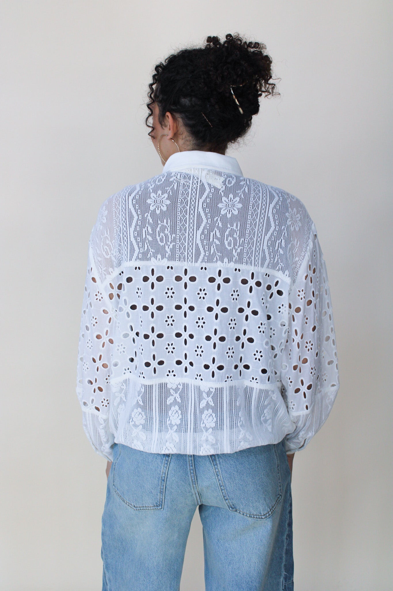 Summer Eyelet Button Down