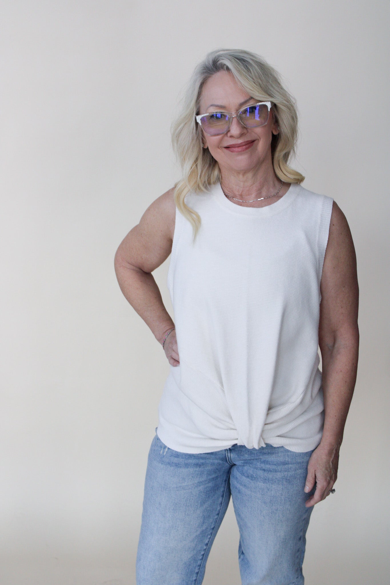 Christine Knot Sweater Tank