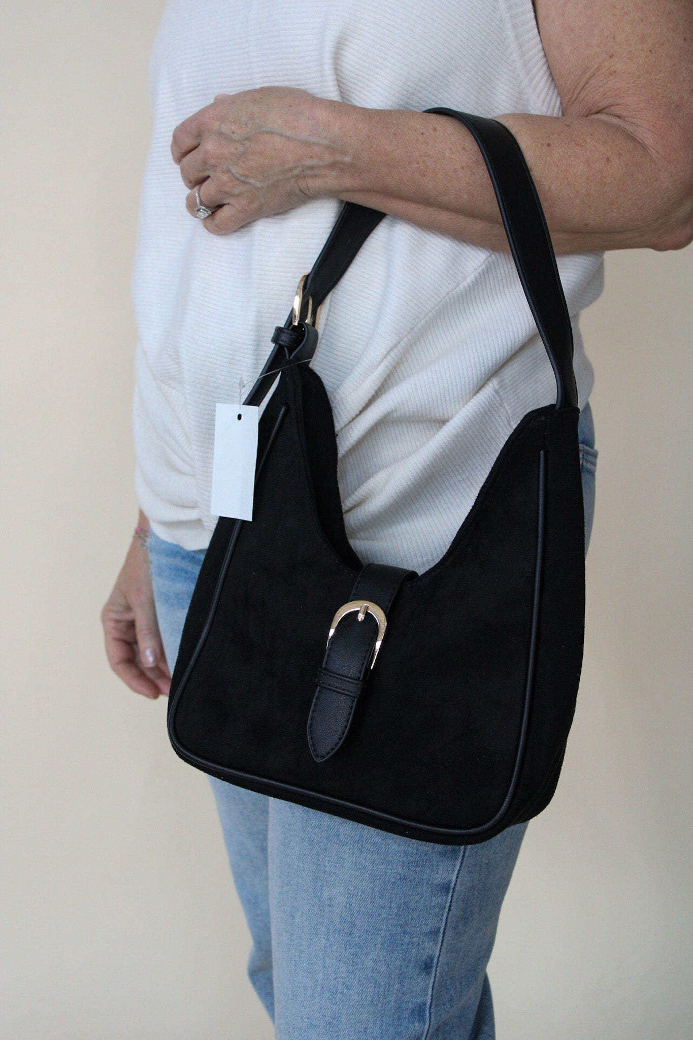 Buckle Accent Handbag