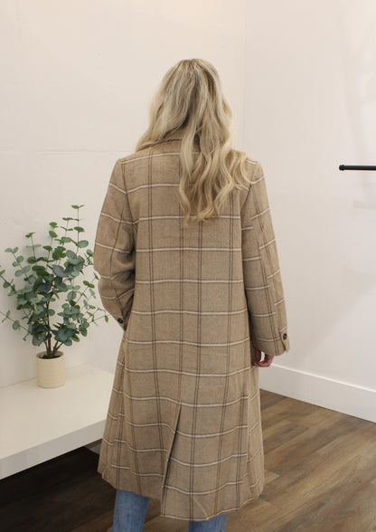 Harper Herringbone Coat