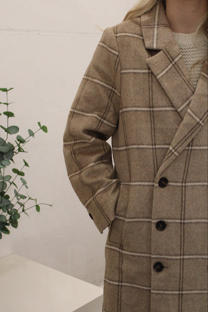Harper Herringbone Coat