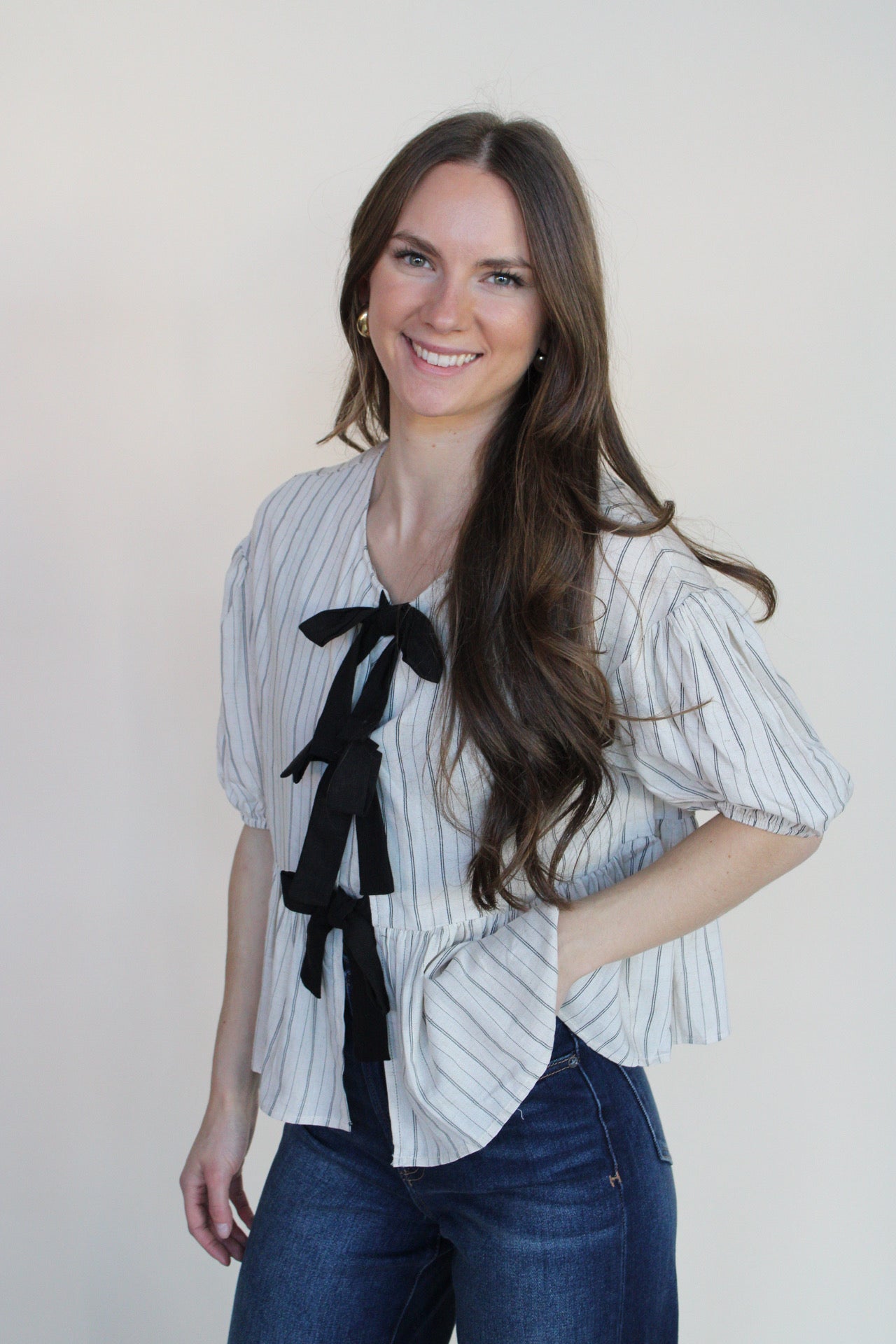 Amelia Stripe Blouse