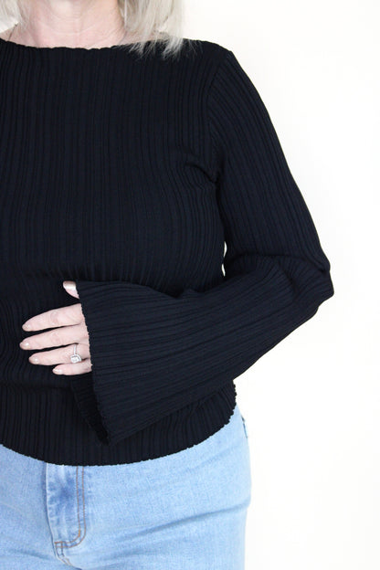Shaine Ribbed Long Sleeve Top