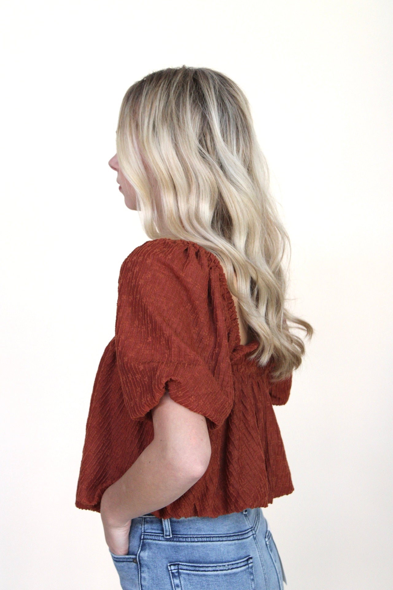 Lane Rust Floral Blouse