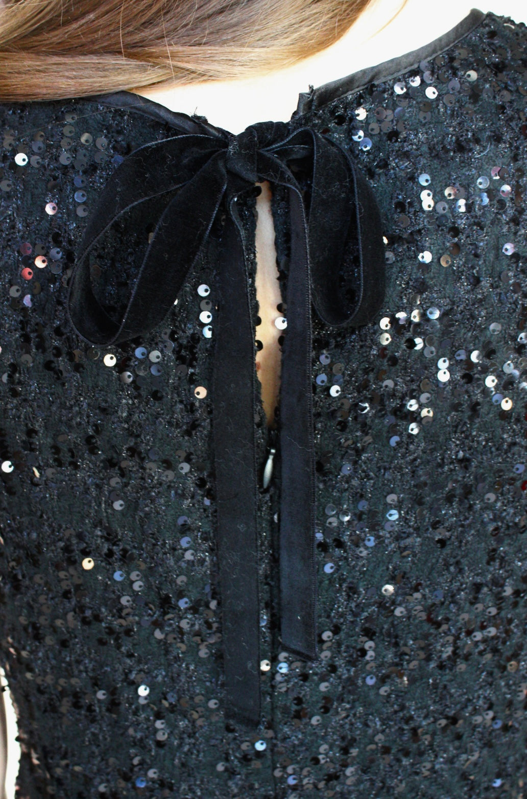 Special Occasion Black Sequin Mini Dress