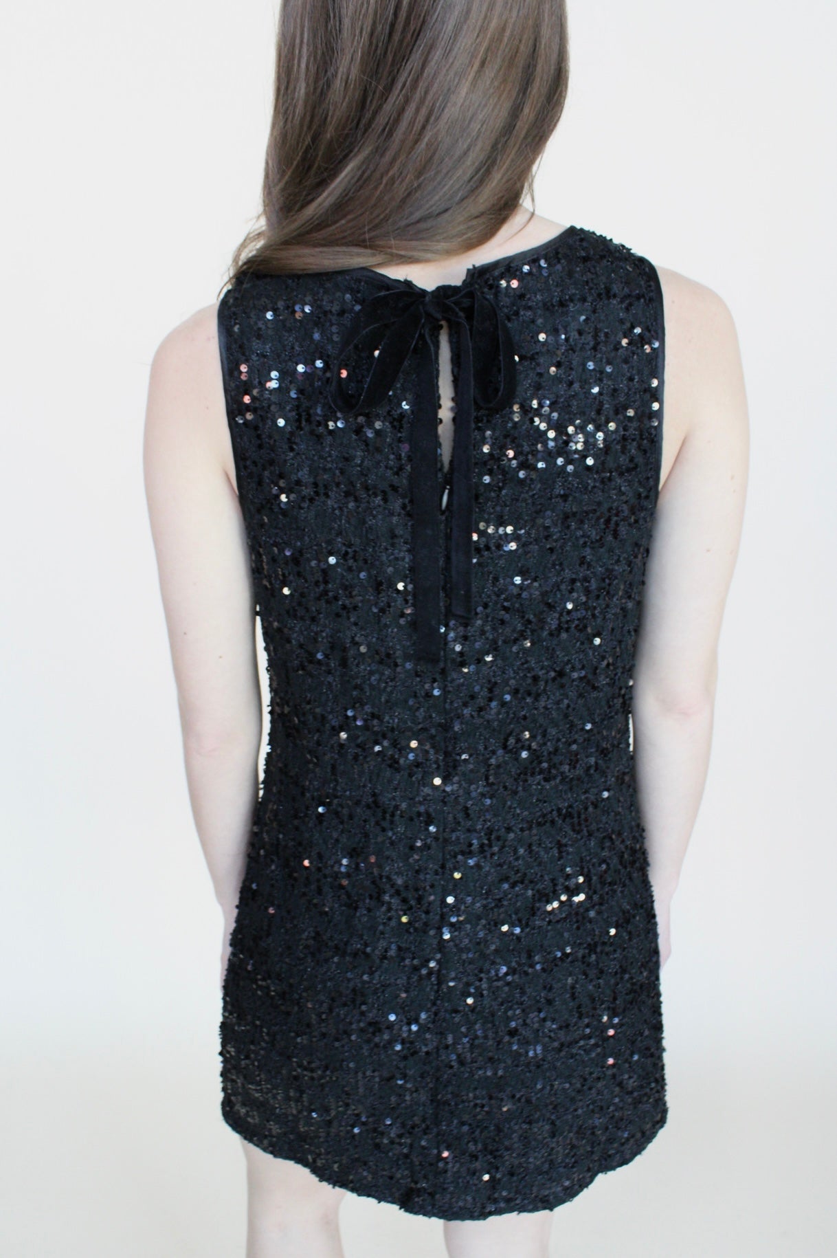 Special Occasion Black Sequin Mini Dress