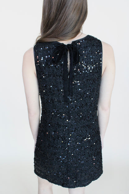 Special Occasion Black Sequin Mini Dress