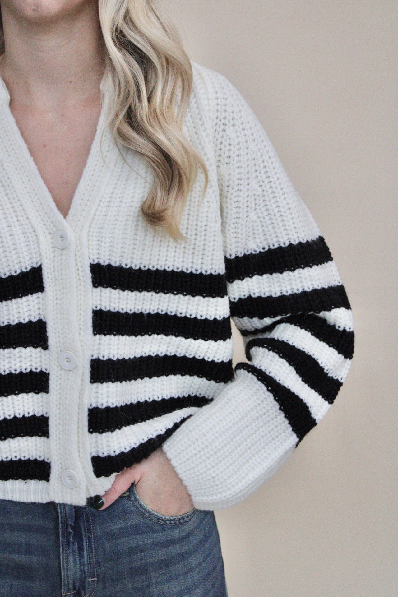 Abigail Striped Button-Front