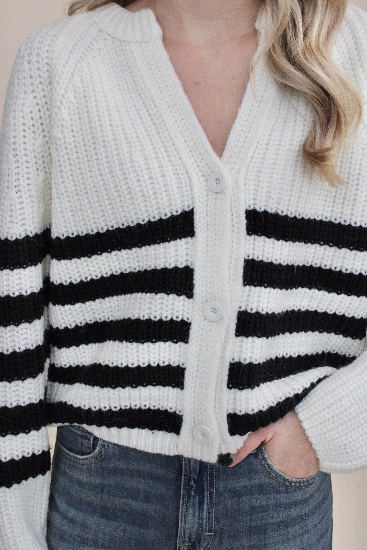 Abigail Striped Button-Front