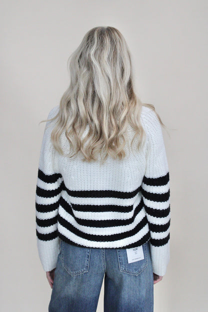 Abigail Striped Button-Front