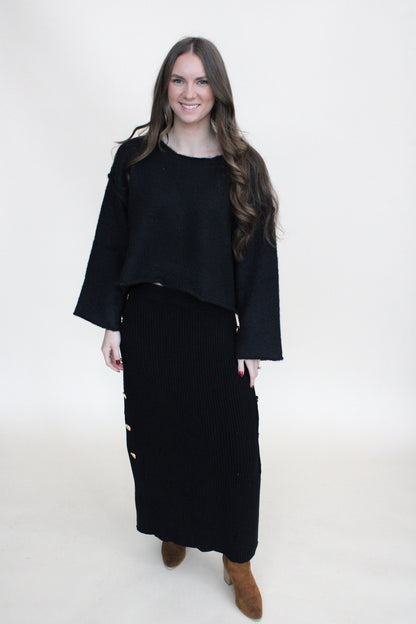 Mandy Ribbed Maxi Skirt