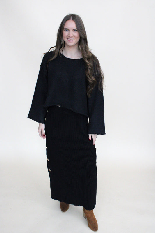 Mandy Ribbed Maxi Skirt