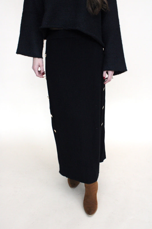 Mandy Ribbed Maxi Skirt