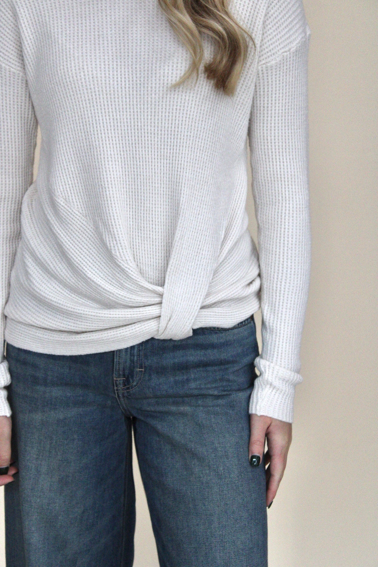 Andrea Waffle Knit Sweater