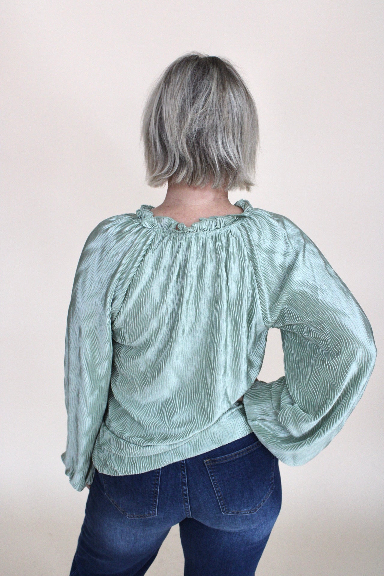 Briana Ruffle Neck Blouse