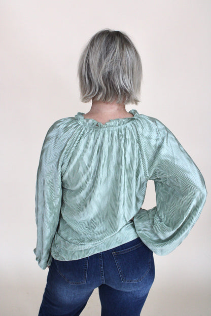 Briana Ruffle Neck Blouse